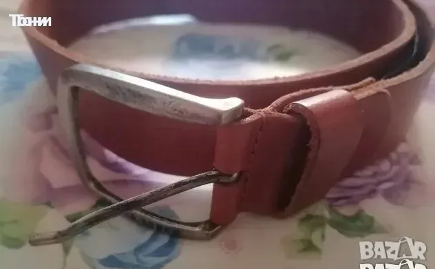 JACK and JONES Оригинал Нов Универсален Колан Изцяло Естествена Кожа 100см 