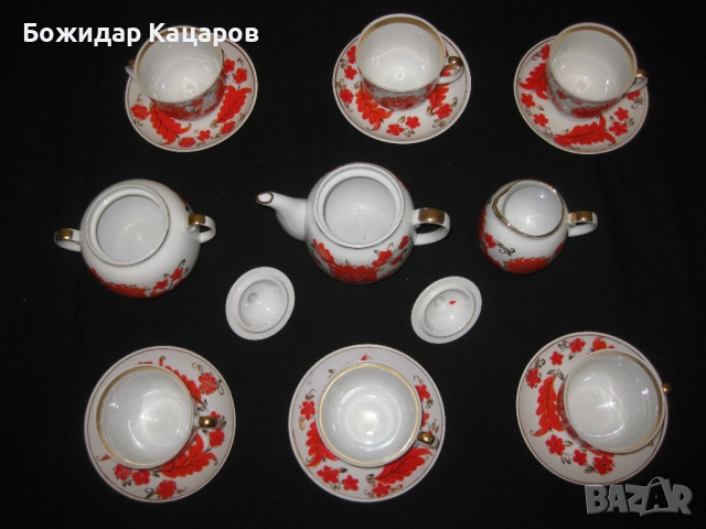 Стар съветски порцелан. Маркиран. Цена- 108лева(55.22 €). Пращам по Еконт., снимка 3 - Сервизи - 52525079