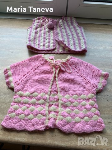 Детски плетени жилетчици, снимка 1 - Детски якета и елеци - 33209425