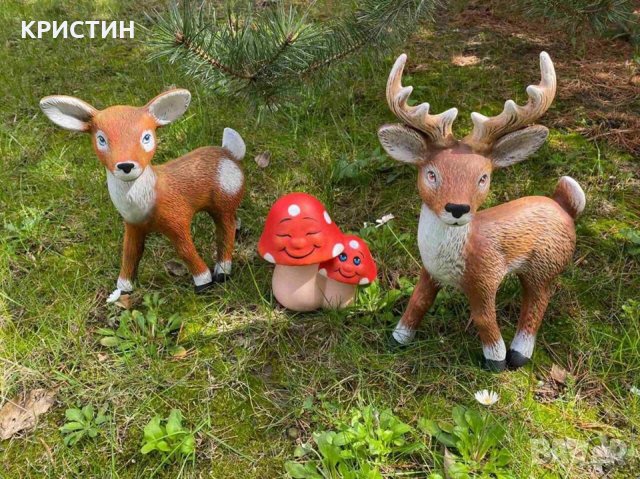 КЕРАМИЧЕН ЕЛЕН И СЪРНА, снимка 4 - Декорация за дома - 28506532