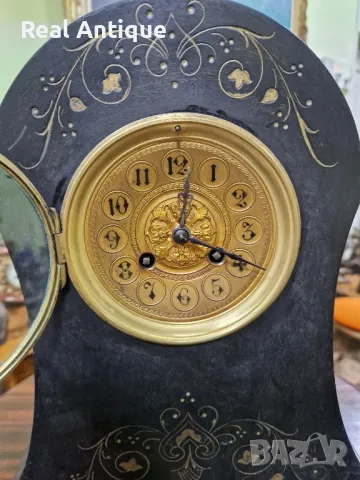 Прекрасен антикварен колекционерски френски каминен часовник , снимка 8 - Антикварни и старинни предмети - 48196538