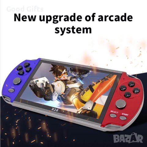 ПРЕНОСИМА КОНЗОЛА ЗА ИГРИ X16, 6.5 инча, С 20 000 ВГРАДЕНИ ИГРИ, снимка 5 - Други игри и конзоли - 43510974