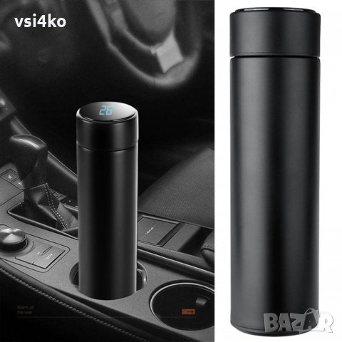 Смарт Термо чаша с LED дисплей, снимка 4 - Термоси - 34604472