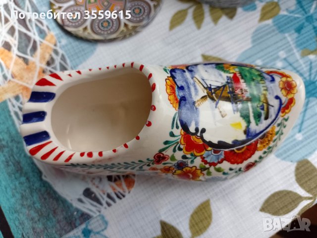керамичен сувенир Ботуш от Амстердам, Холандия -18 см, снимка 3 - Колекции - 40799621