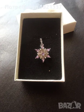 Колие с кристали , снимка 2 - Колиета, медальони, синджири - 47972109