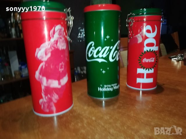 COCA COLA 3бр-кутии за колекция 2412210932, снимка 4 - Антикварни и старинни предмети - 35232127