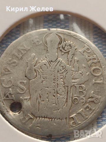 Сребърна монета 1/2 дукат 1709г. Рагуза уникат за КОЛЕКЦИОНЕРИ 26045, снимка 6 - Нумизматика и бонистика - 42999567