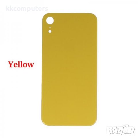 Капак батерия / Задно стъкло (BIG HOLE) за iPhone XR 6.1 / Жълт Баркод : 482662