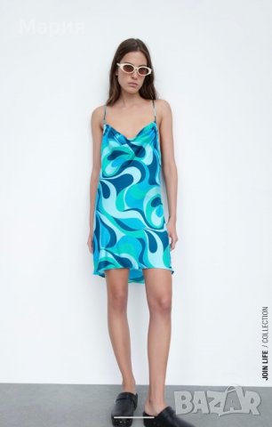 Нова сатенена рокля ZARA