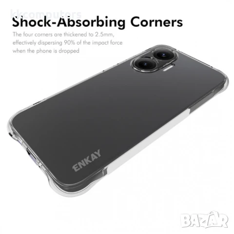 Xiaomi Poco F7 5G / Redmi Turbo 4 Pro 5G Удароустойчив ENKAY HAT PRINCE Shockproof/ Anti-slip Силико, снимка 2 - Калъфи, кейсове - 50819124