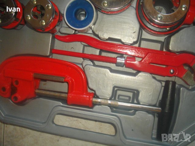 Нов К-т Резбонарезен 3/8-1 1/4 Цол-За Външни Резби Тръби-Плашка Водопроводна/Винторезка/Винтонарезка, снимка 5 - Други инструменти - 43069386