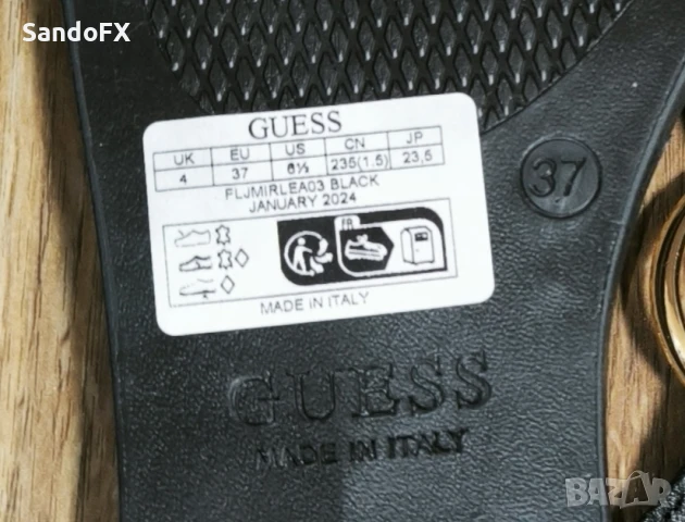 Дамски сандали Guess, р-р37, оригинални, снимка 4 - Сандали - 51114258