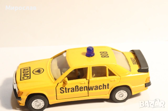 1/43??? ADAC MERCEDES BENZ 190 E КОЛИЧКА КАМИОН МОДЕЛ, снимка 2 - Колекции - 53341317