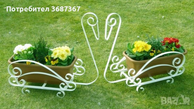 Цветарници и стойки за цветя и саксии от ковано желязо , снимка 13 - Саксии и кашпи - 40218983