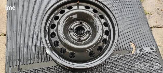 1бр. нова железна джанта 6J15 ET43. 4x100мм. Свалена от Opel Astra. Става и на Corsa, Meriva и др., снимка 8 - Гуми и джанти - 49910280