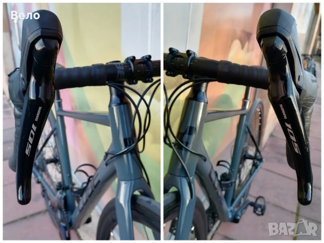 Шосеен велосипед Cube Attain SL * 2х11 * 53 см * Монтаж Shimano 105 * 2023 г., снимка 3 - Велосипеди - 53539707