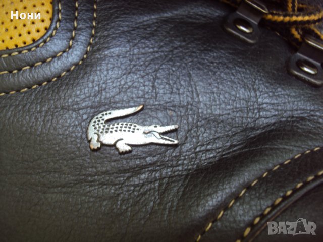 Сникърси LACOSTE Мъжки спортни обувки от естествена кожа 