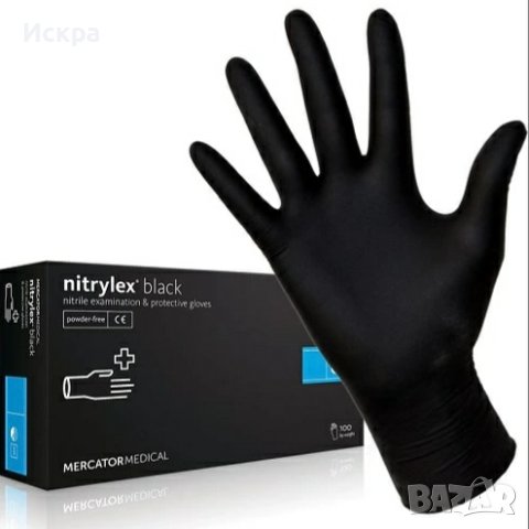 Черни ръкавици нитрил-100 бр.

, снимка 1 - Маникюр и педикюр - 43253776