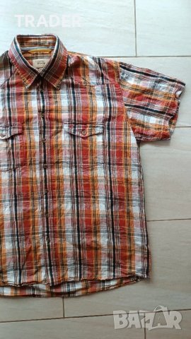 Мъжка риза  CAMEL  ACTIVE размер XL 30% лен 70% памук, снимка 12 - Ризи - 38186256