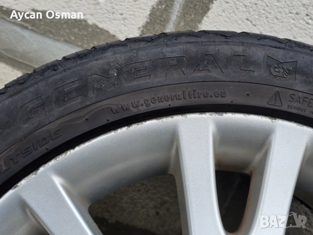 Оригинални джанти Renault Silverstone 17" с летни гуми GENERAL ALTIMAX SPORT 225/45 R17, снимка 2 - Гуми и джанти - 52893331