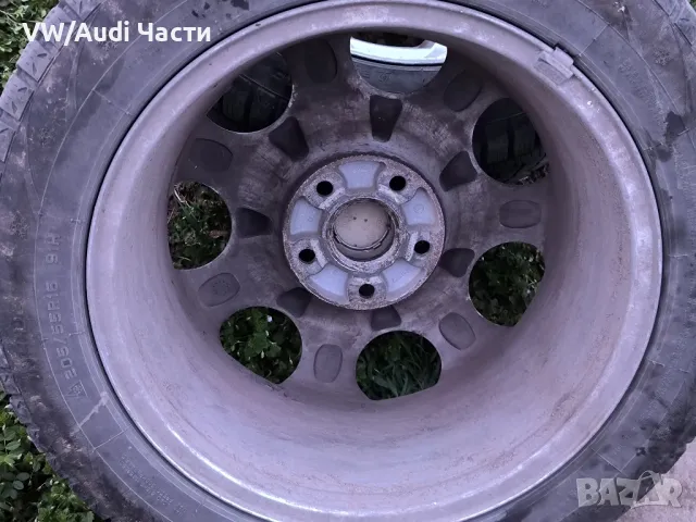 Оригинална алуминиева джанта за Ауди Audi 5x112 16 цола 8E0601025F, снимка 2 - Гуми и джанти - 49609635