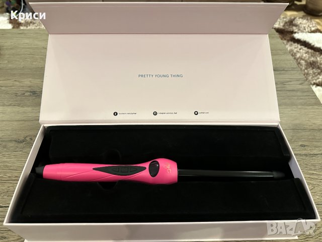 Шиш а къдрици Pyt Digital Curler 19mm Pink, снимка 2 - Маши за коса - 43172785