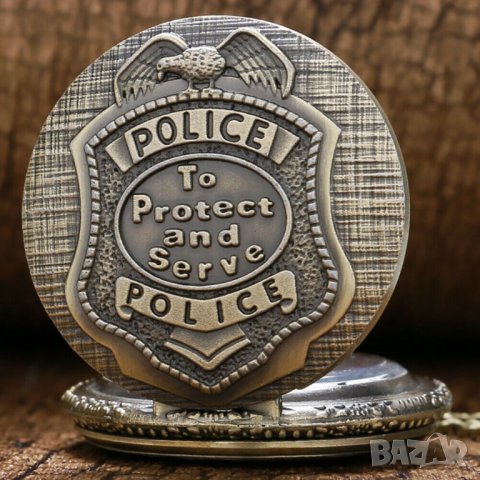 Нов джобен часовник полиция полицай милиция охрана СОТ орел , снимка 7 - Колекции - 32984360