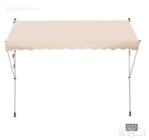 Регулируема външна тента  3 х 1.5 м, снимка 8 - Други стоки за дома - 53245710