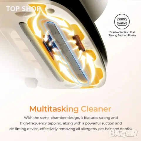 Прахосмукачка за матраци JIGOO S100 със сензор за акари, UV светлина, снимка 2 - Прахосмукачки - 49971290