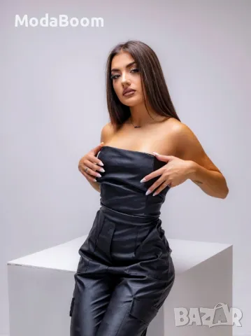 Черен дамски гащеризон 