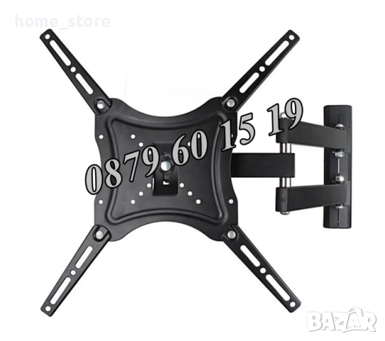 Въртяща стойка за телевизор за стена 14-55", подвижна стойка до 50кг, снимка 2 - Стойки, 3D очила, аксесоари - 52502709