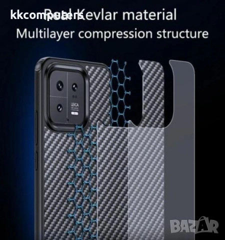 Калъф Wlons Kevlar MagSafe + стойка / Черен / за iPhone 16 Pro 6.3 Баркод : 3133033, снимка 3 - Калъфи, кейсове - 52433682