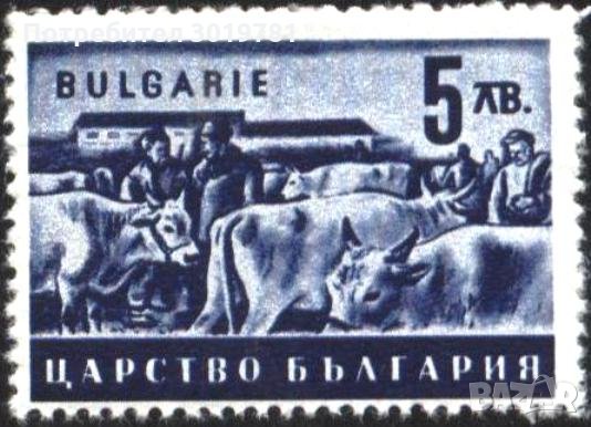 Чиста марка Стопанска пропаганда 1944 5 лв. от България, снимка 1 - Филателия - 33058082