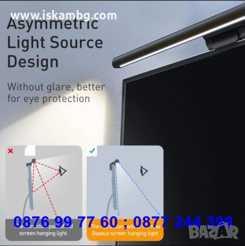  Light Bar Линейна Лампа за Монитор при Работа и Игри Лампа за монитор - код 3732, снимка 10 - Друга електроника - 37630276