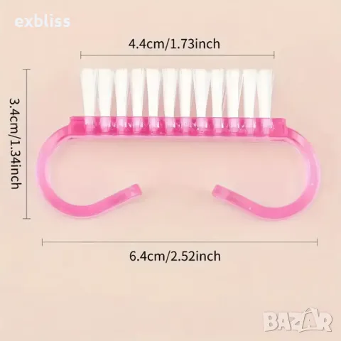 Ергономична четка за почистване на нокти 2бр., снимка 2 - Други - 50223841