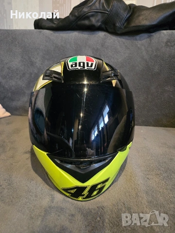 Каска AGV K3 Rossi Gothic 46 размер XL, снимка 4 - Други спортове - 53304245