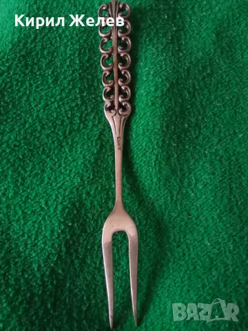 СТАРА НЕМСКА АЖУРНА КОЛЕКЦИОНЕРСКА ДЕСЕРТНА СРЕБЪРНА ВИЛИЧКА СРЕБРО 800 ПРОБА 43000, снимка 15 - Колекции - 44375568