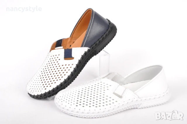 СЕЗОН'25! Летни дамски обувки - Шита подметка - Два цвята, снимка 1