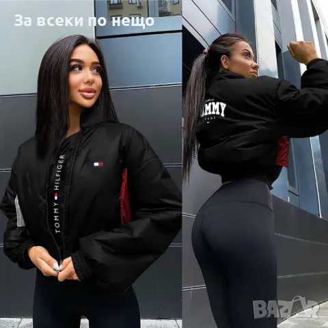 Дамско зимно яке с бродирано лого Tommy Hilfiger Код A20