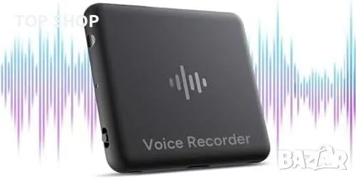Нов Гласов Рекордер с Приложение 64GB, 30h Батерия Диктофон запис
