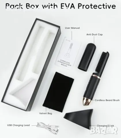 Нов Мъжки електрически стилизатор за брада – преносим и мощен уред мъж, снимка 6 - Други - 49605963