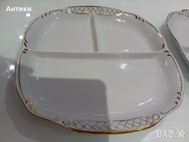 Порцеланови плата за сервиране маркирани, снимка 5 - Сервизи - 52642601