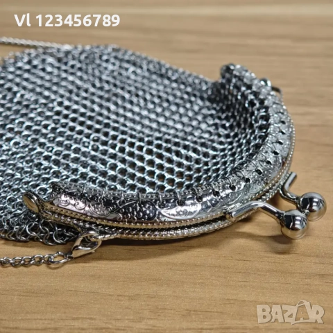 Винтидж  викторианско дамско портмоне - мрежесто, снимка 3 - Колекции - 52021252