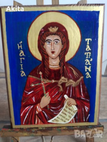 Икона на света Татяна, снимка 3 - Икони - 39232423