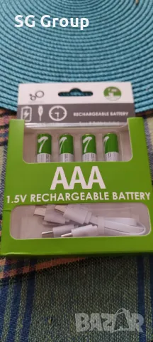 Акумулаторни li-On презареждащи се ААА Usb C батерии + Кабел. , снимка 4 - Друга електроника - 49025637