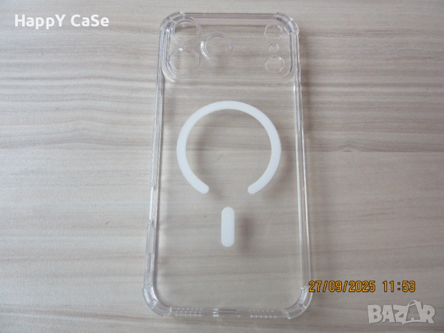Apple iPhone 17 / Pro / Max / Air / Удароустойчив MagSafe силиконов кейс гръб калъф, снимка 7 - Калъфи, кейсове - 51812885