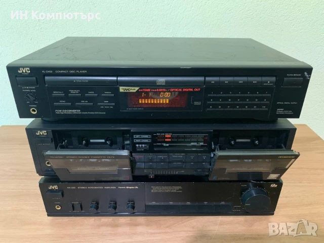 Продавам сет JVC от три компонента, снимка 2 - Ресийвъри, усилватели, смесителни пултове - 51083267