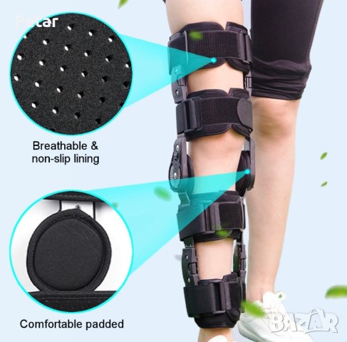 Професионална Медицинска Шина за Коляно Универсална Регулируема, снимка 7 - Шини - 43447777