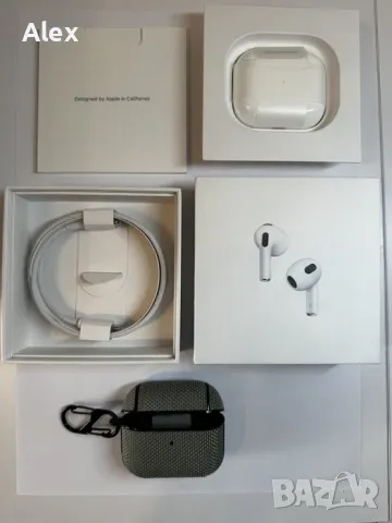 Apple AirPods 3 (MPNY3ZM/A)+калъф. Original , снимка 1 - Безжични слушалки - 48695010