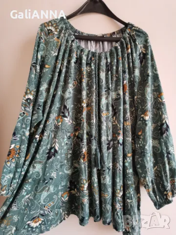СТРАХОТНА ТУНИКА ЕФЕКТЕН ДЕСЕН 5XL-6XL, снимка 4 - Туники - 50428689